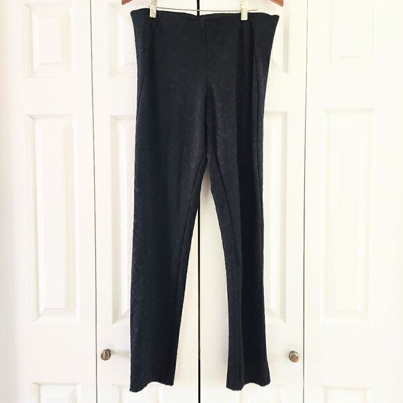 Amanda & Chelsea Damask Jacquard Pull-On Legging Pants, Women's 10 - Picture 1 of 3